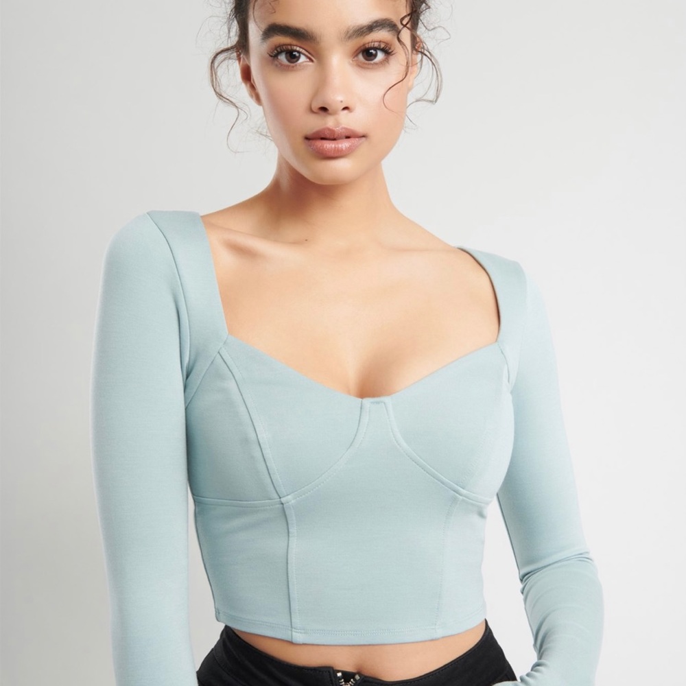 NWOT Garage bustier long sleeve tee